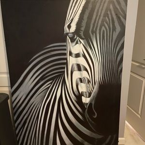 Large Zebra Painting